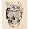 Inkadinkado&#xAE; Floral Skull Wood Stamp